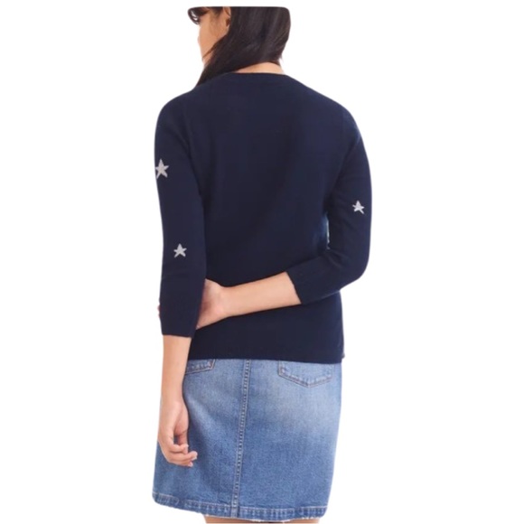 J Crew Cashmere sweater with intarsia-knit stars - Picture 4 of 15